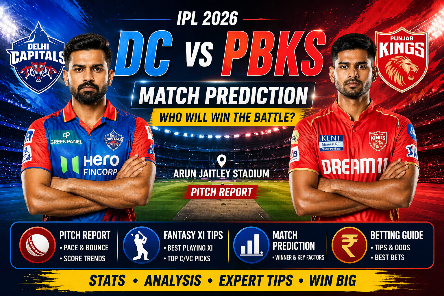 DC vs PBKS Match Prediction