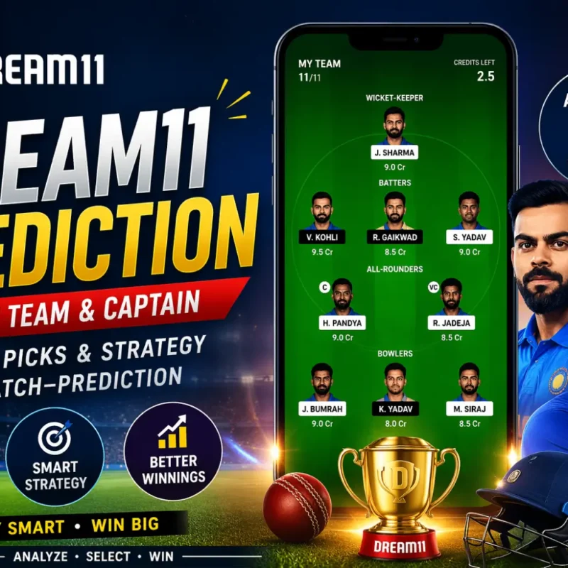 Dream11 Prediction with Team and Captain