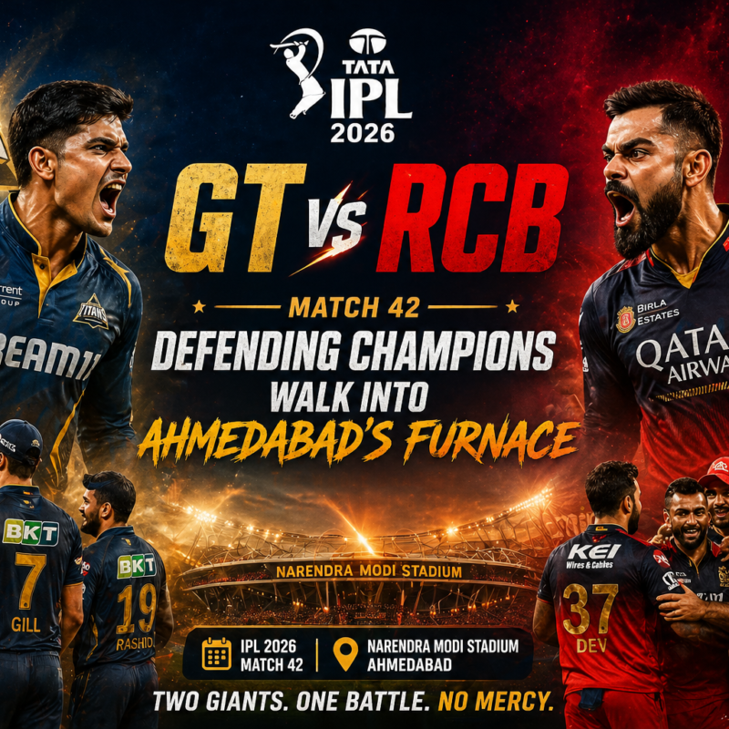 GT vs RCB IPL 2026 Match