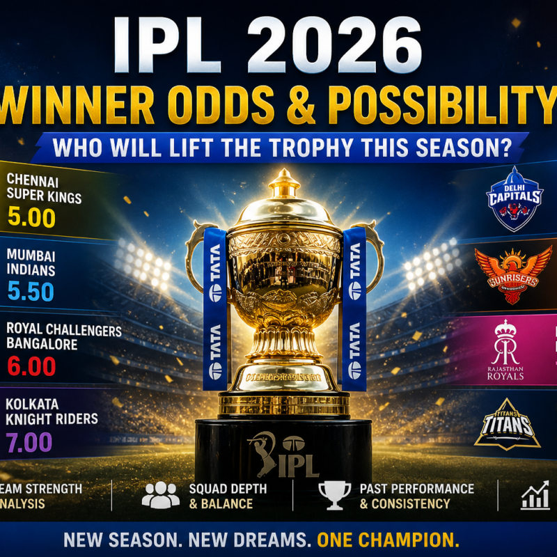 IPL 2026 Winner Odds