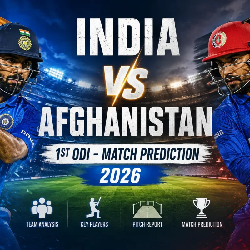 India vs Afghanistan 1st ODI Prediction 2026 - Preview