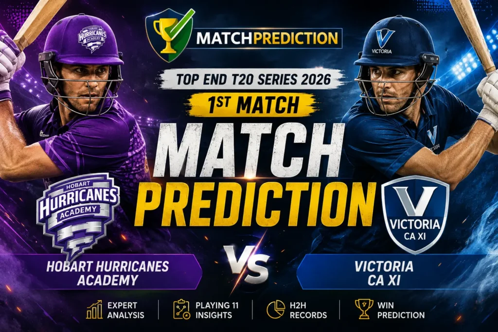 Hobart Hurricanes Academy vs Victoria CA XI at TIO Stadium Darwin in the Top End T20 Series 2026
