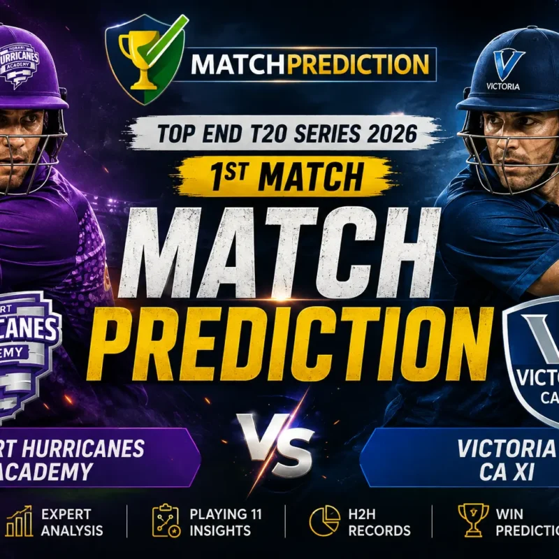 Hobart Hurricanes Academy vs Victoria CA XI at TIO Stadium Darwin in the Top End T20 Series 2026